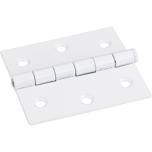 Hardware Resources 3" x 2-3/4" Butt Hinge in Bright White