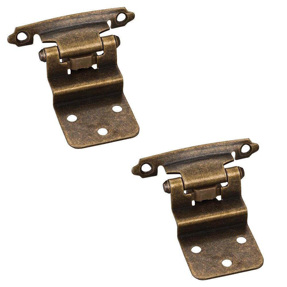 Hardware Resources 3/8 Inset Hinge in Brushed Antique Brass (PAIR)