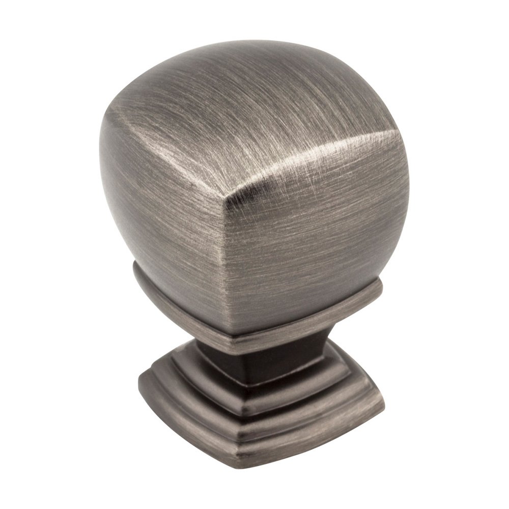 Jeffrey Alexander 1" Overall Length Cabinet Knob in Brushed Pewter