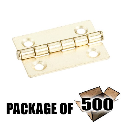 Hardware Resources (500 PACK) 1-1/2" x 1-1/16" Butt Hinge in Polished Brass