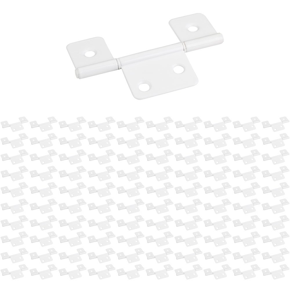 Hardware Resources (100 PACK) 3-1/2" Three Leaf Non Mortise Hinge in Bright White