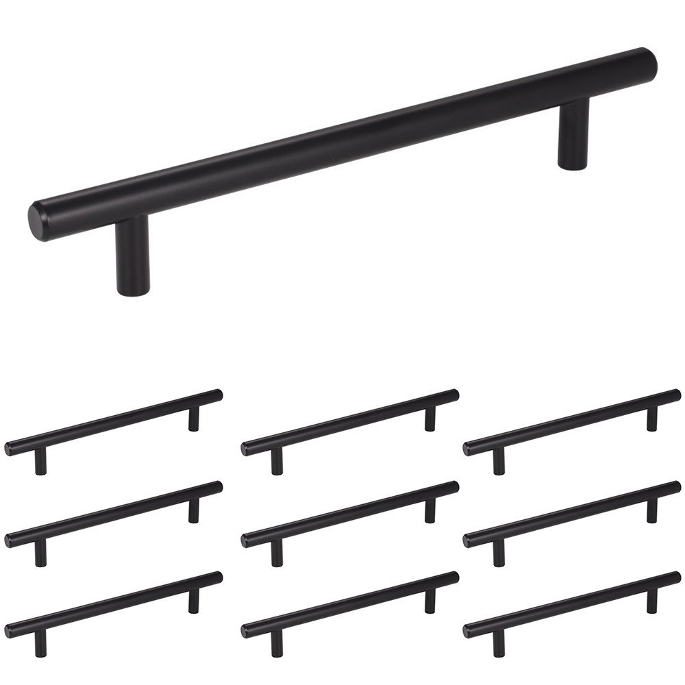 Elements Hardware 10 Pack of 160mm Centers  Pull in Matte Black