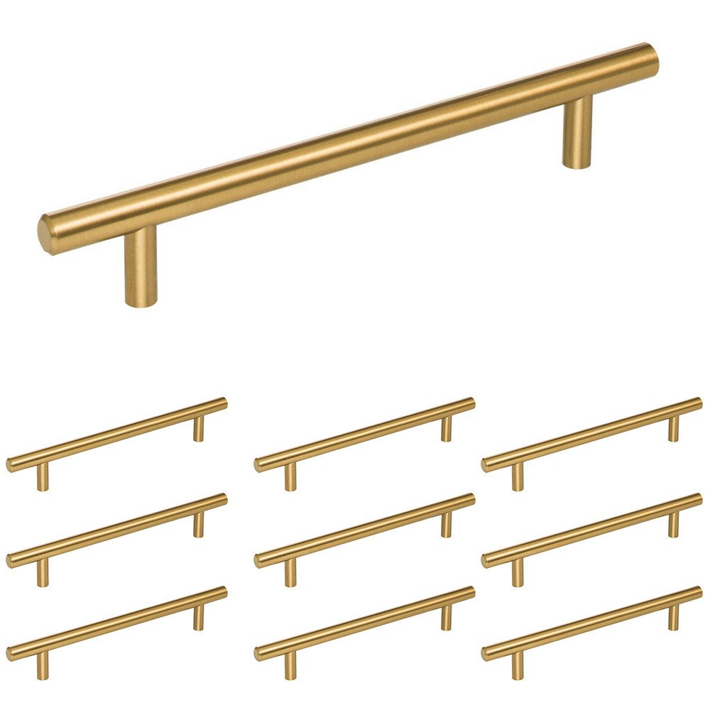 Elements Hardware 10 Pack of 160mm Centers Cabinet Pull in Satin Bronze