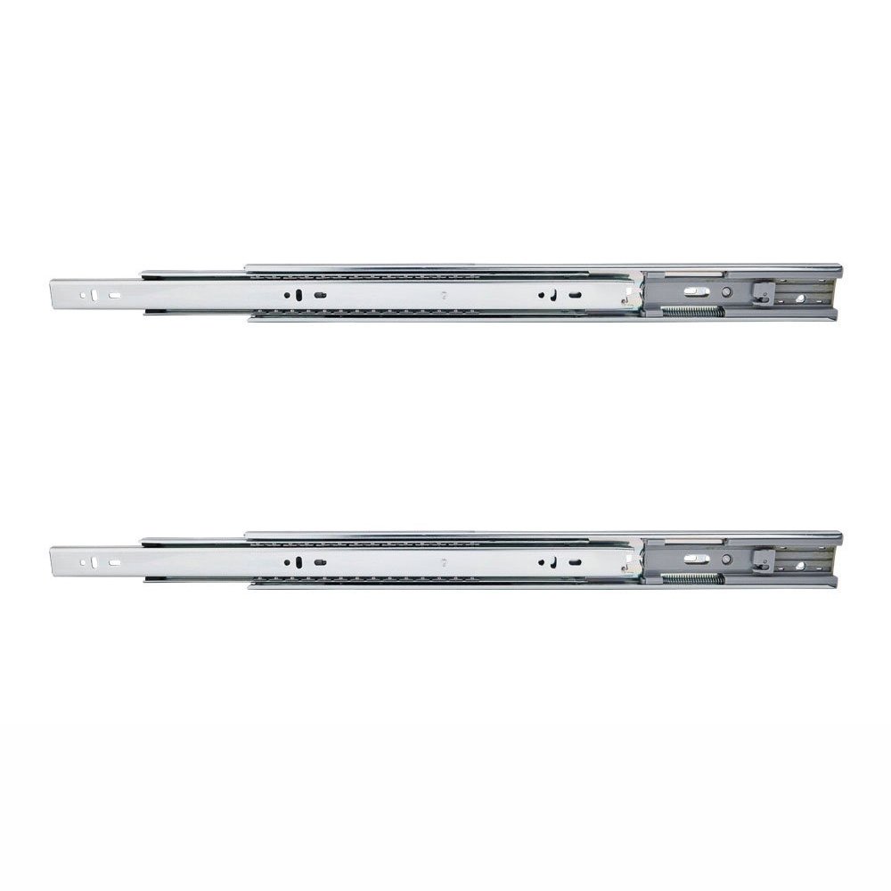 Hardware Resources 18" Full Extension Soft Close Ball Bearing Slide Pair in Zinc