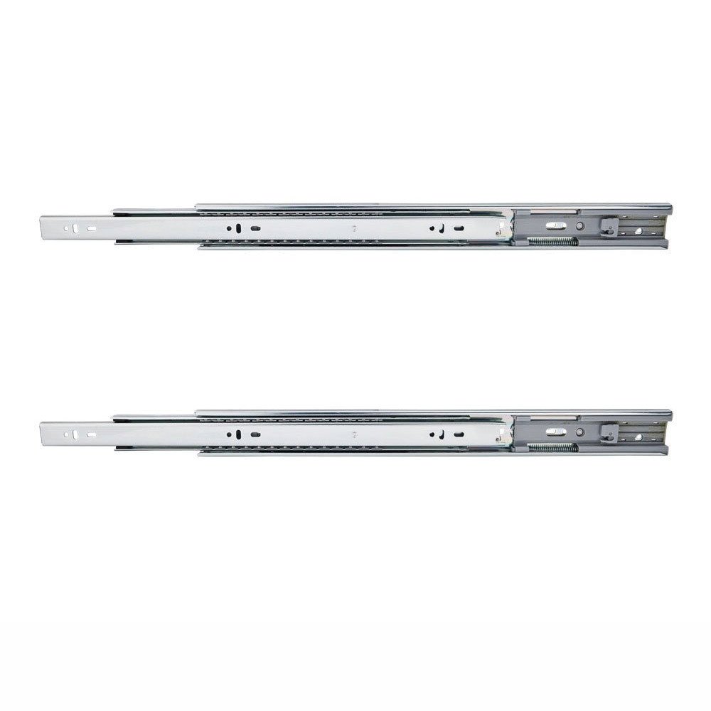 Hardware Resources 22" Full Extension Soft Close Ball Bearing Slide Pair in Zinc