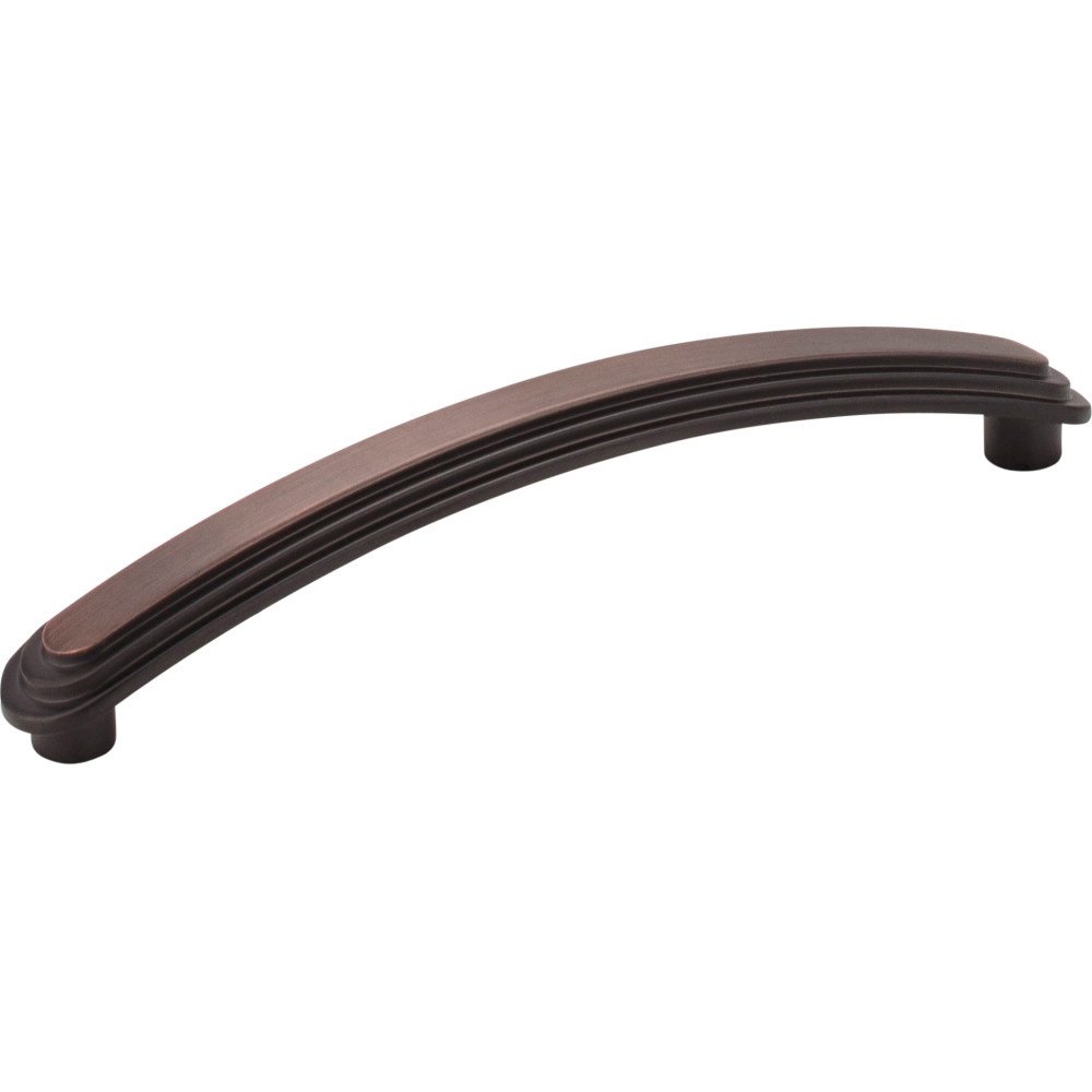 Elements Hardware 5 3/4" Overall Length Stepped Rounded Cabinet Pull in Brushed Oil Rubbed Bronze
