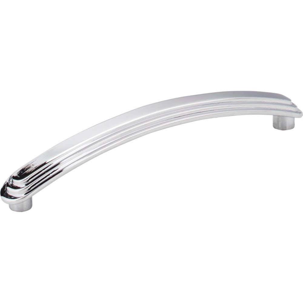 Elements Hardware 5 3/4" Overall Length Stepped Rounded Cabinet Pull in Polished Chrome