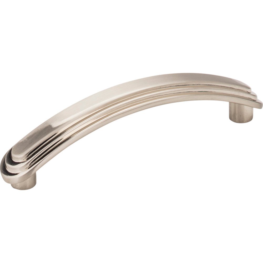 Elements Hardware 4 1/2" Overall Length Stepped Rounded Cabinet Pull in Satin Nickel