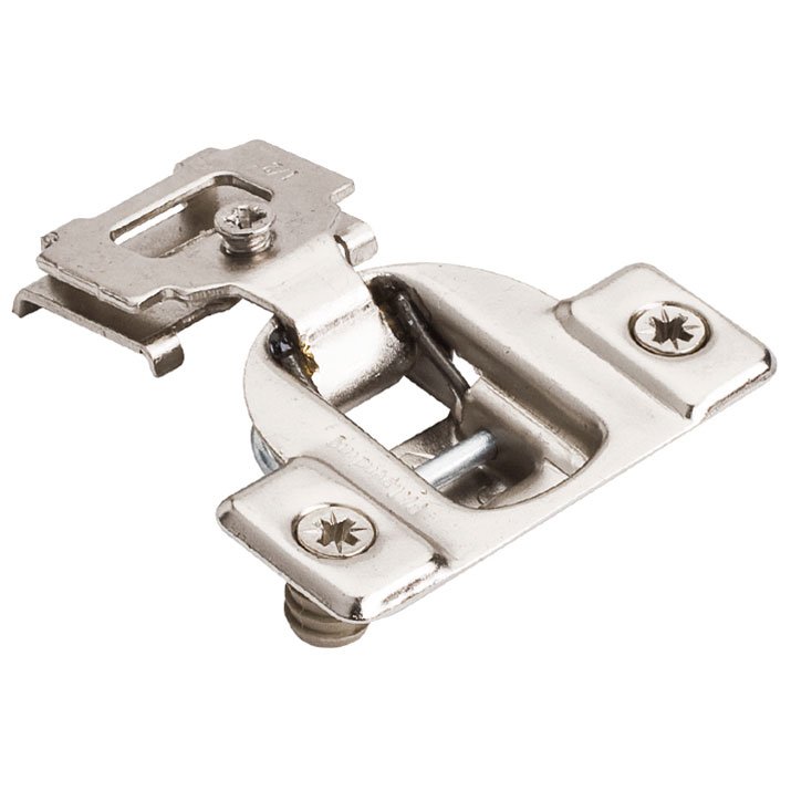 Hardware Resources 1/2" Overlay 1 Piece Face Frame Hinge with Overlay Adjustment with Dowels in Nickel