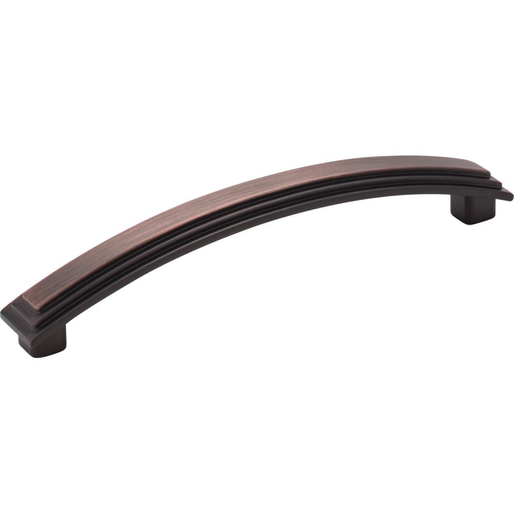 Elements Hardware 5 11/16" Overall Length Stepped Square Cabinet Pull in Brushed Oil Rubbed Bronze