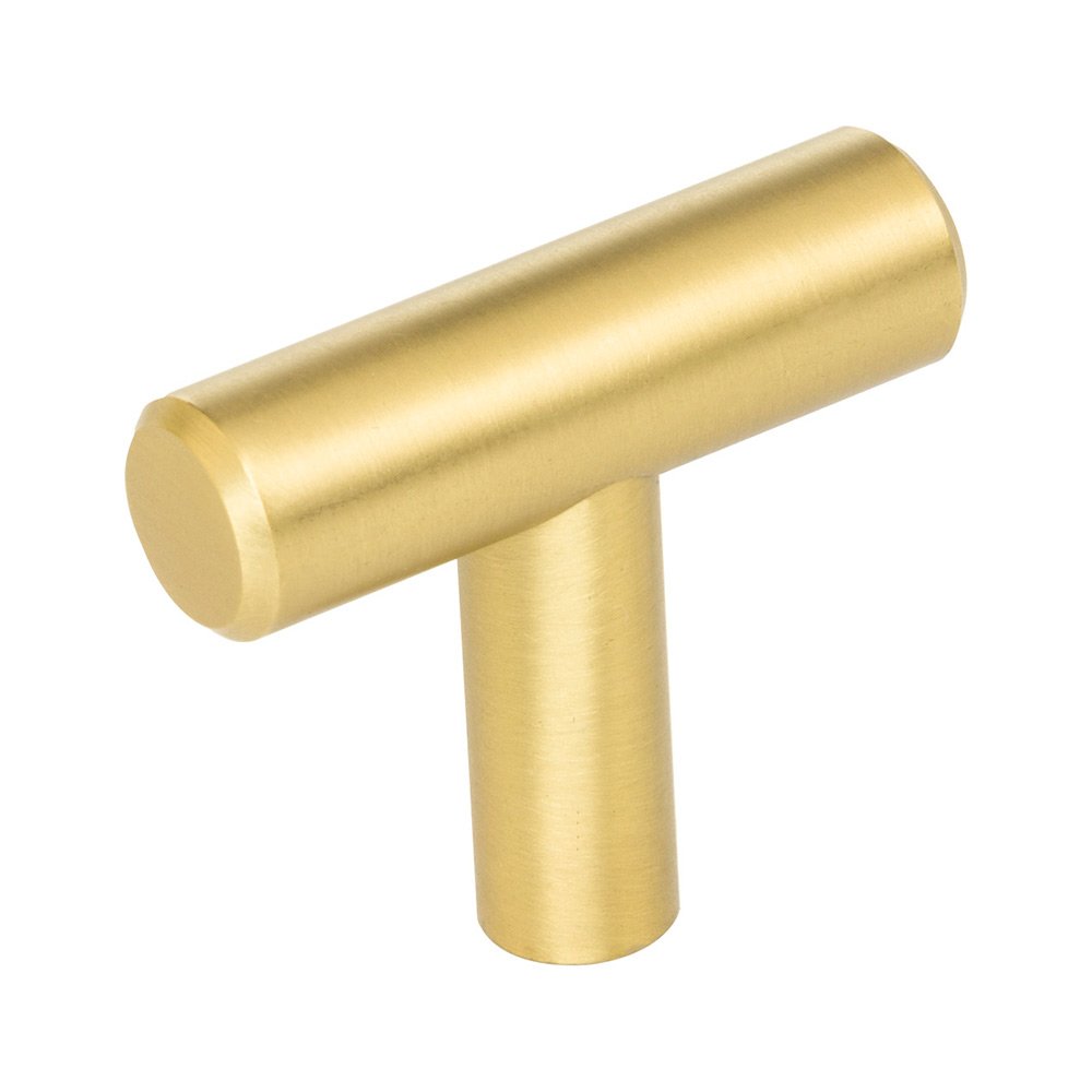 Elements Hardware 1 9/16" Long "T" Knob in Brushed Gold