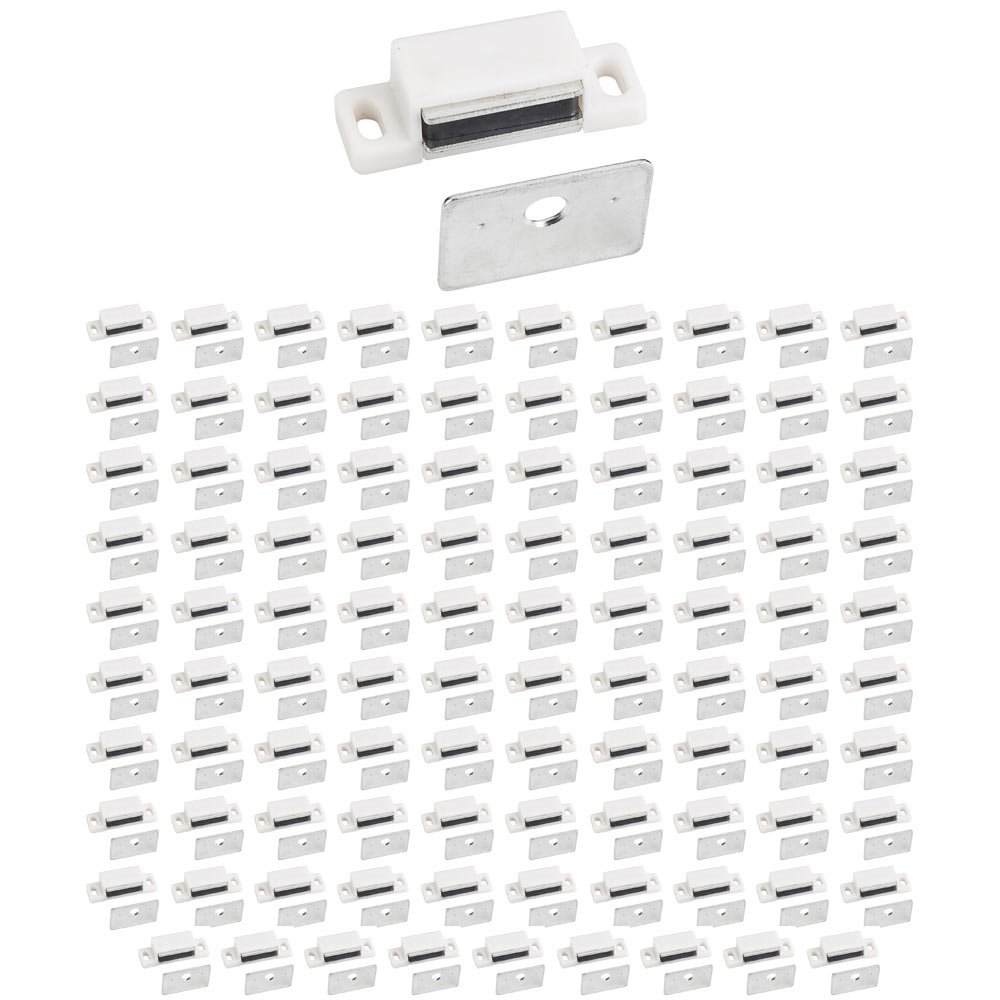 Hardware Resources (100 PACK) 15 lb Magnetic Catch in White