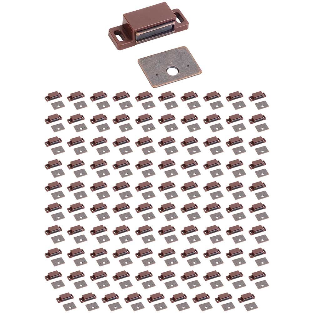 Hardware Resources (100 PACK) Single Magnetic Catch in Brown