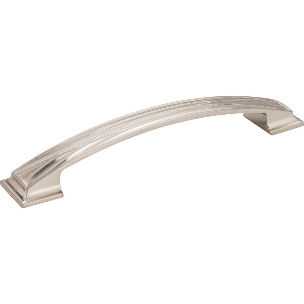 Jeffrey Alexander 160mm Centers Lined Cabinet Pull in Satin Nickel