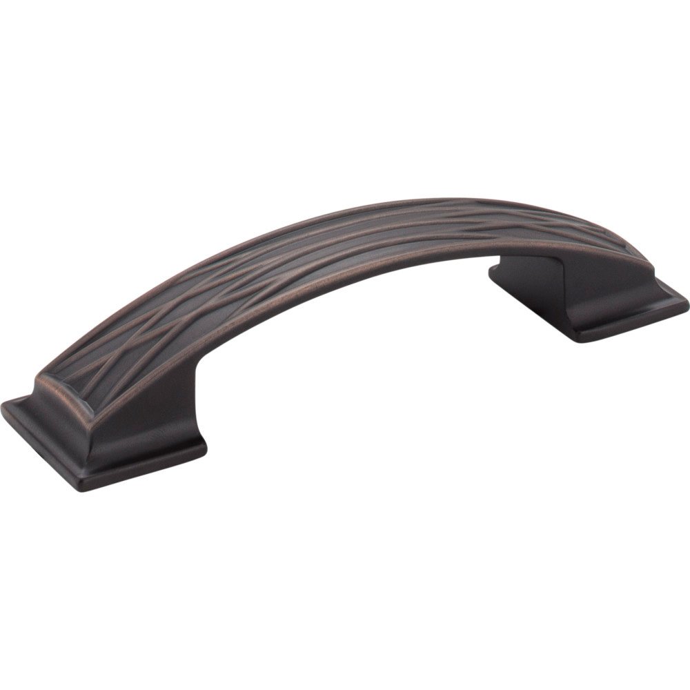 Jeffrey Alexander 96mm Centers Lined Cabinet Pull in Brushed Oil Rubbed Bronze