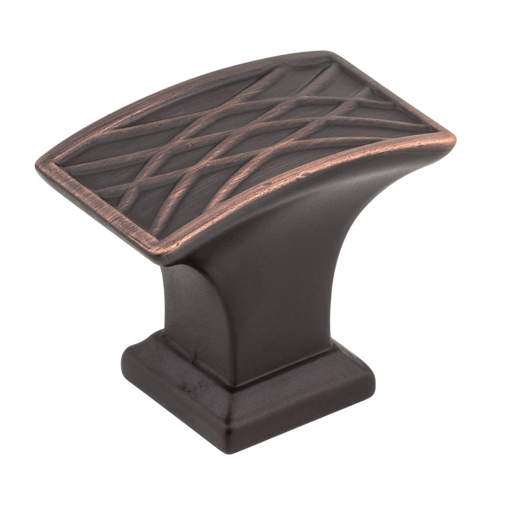 Jeffrey Alexander 1-1/2" Lined Cabinet Knob in Brushed Oil Rubbed Bronze