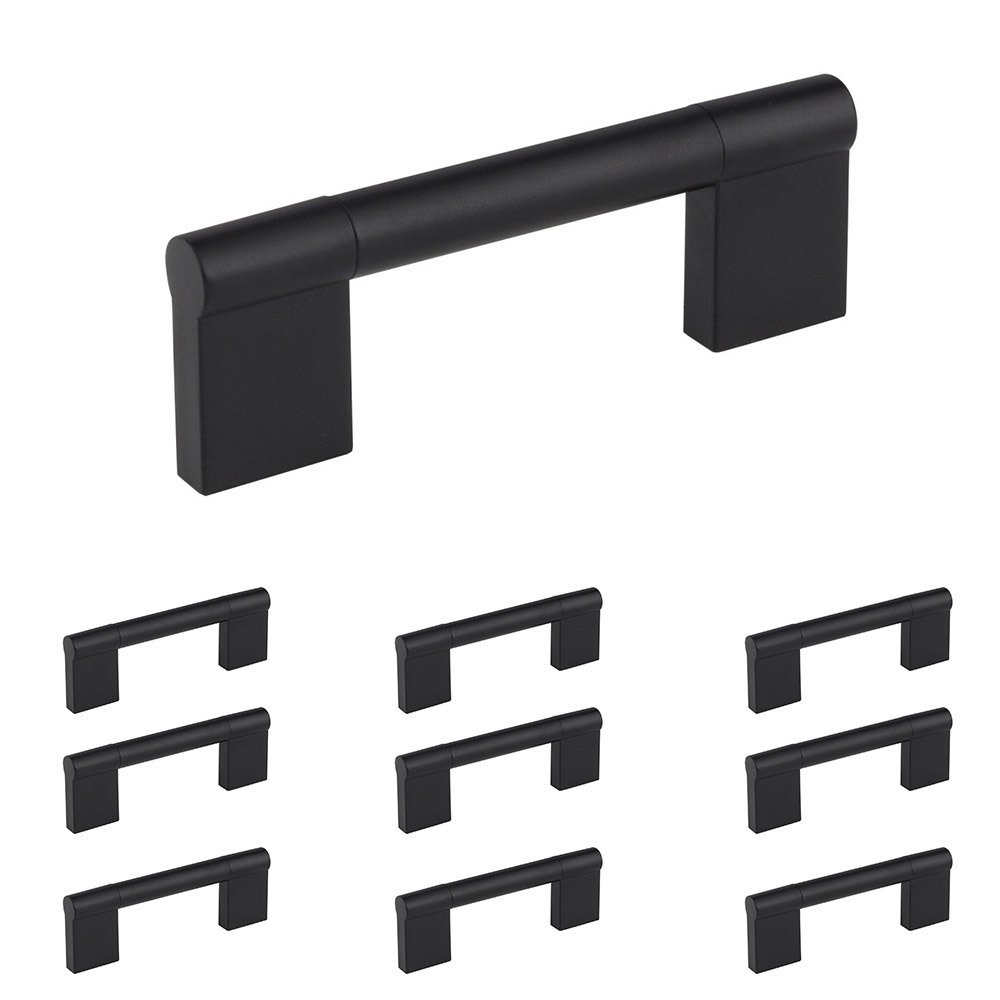 Elements Hardware 10 Pack of 3 3/4" Centers Handle in Matte Black