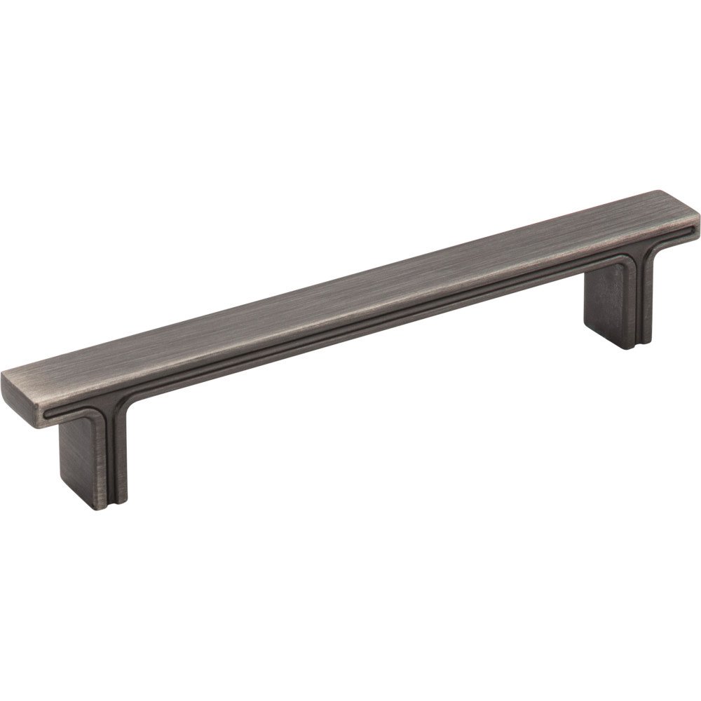Jeffrey Alexander 6 3/8" Overall Length Rectangle Cabinet Pull in Brushed Pewter