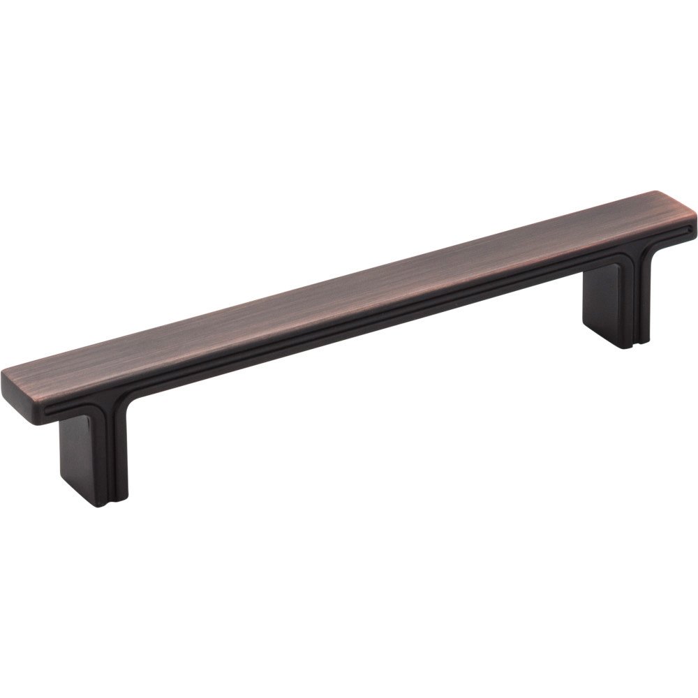 Jeffrey Alexander 6 3/8" Overall Length Rectangle Cabinet Pull in Brushed Oil Rubbed Bronze