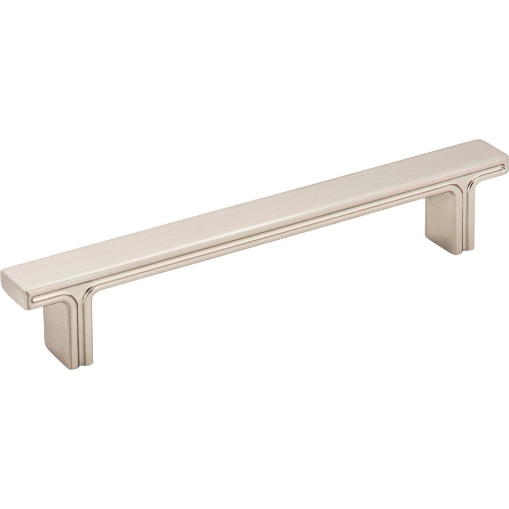 Jeffrey Alexander 6 3/8" Overall Length Rectangle Cabinet Pull in Satin Nickel