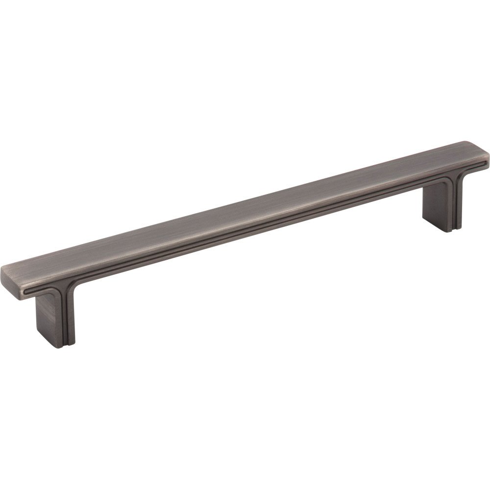 Jeffrey Alexander 7 5/8" Overall Length Rectangle Cabinet Pull in Brushed Pewter