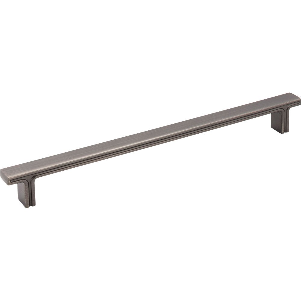 Jeffrey Alexander 10 5/16" Overall Length Rectangle Cabinet Pull in Brushed Pewter