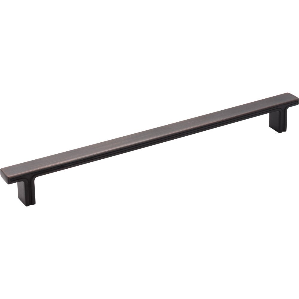 Jeffrey Alexander 10 5/16" Overall Length Rectangle Cabinet Pull in Brushed Oil Rubbed Bronze