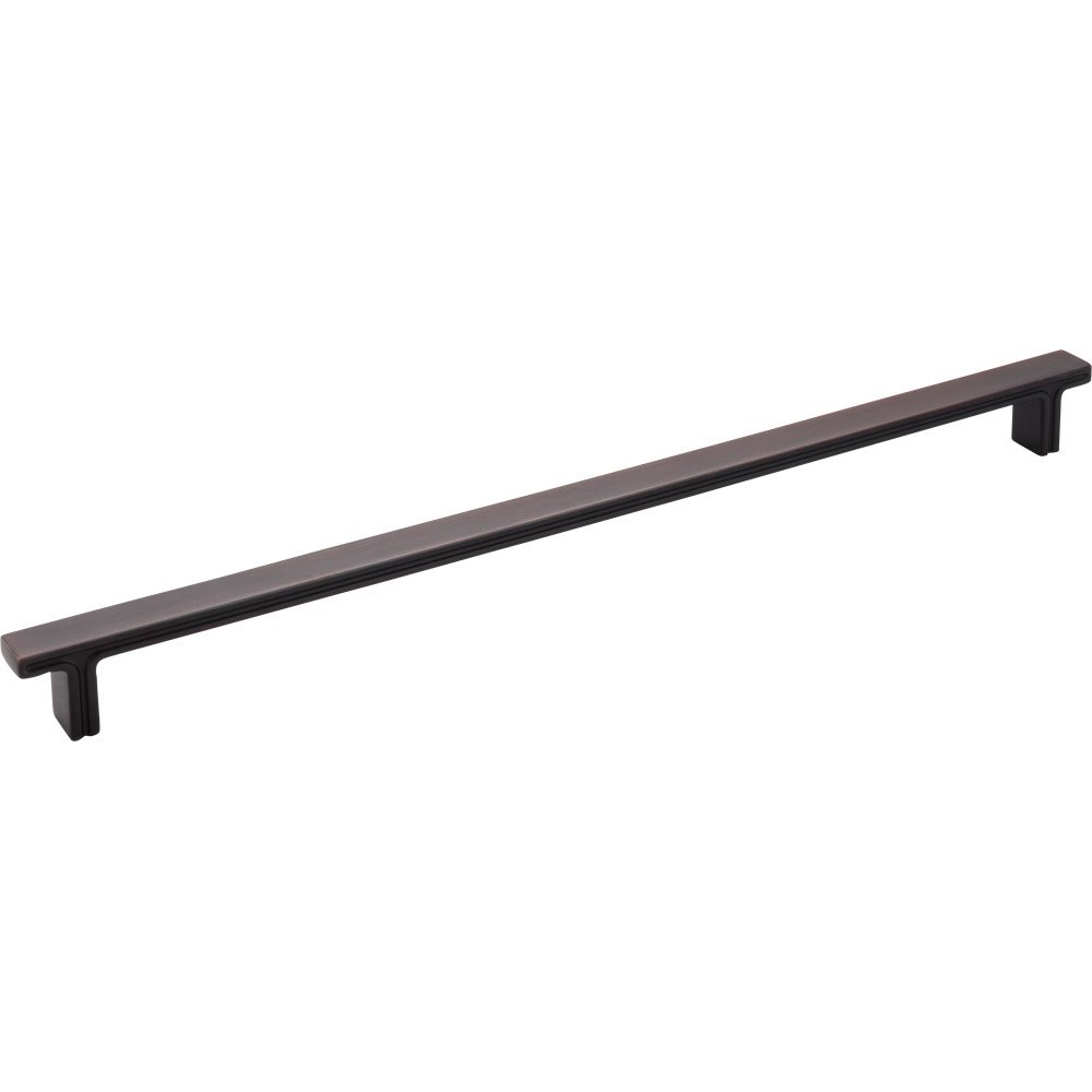 Jeffrey Alexander 13 15/16" Overall Length Rectangle Cabinet Pull in Brushed Oil Rubbed Bronze