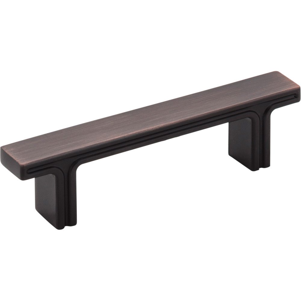 Jeffrey Alexander 4 5/16" Overall Length Rectangle Cabinet Pull in Brushed Oil Rubbed Bronze