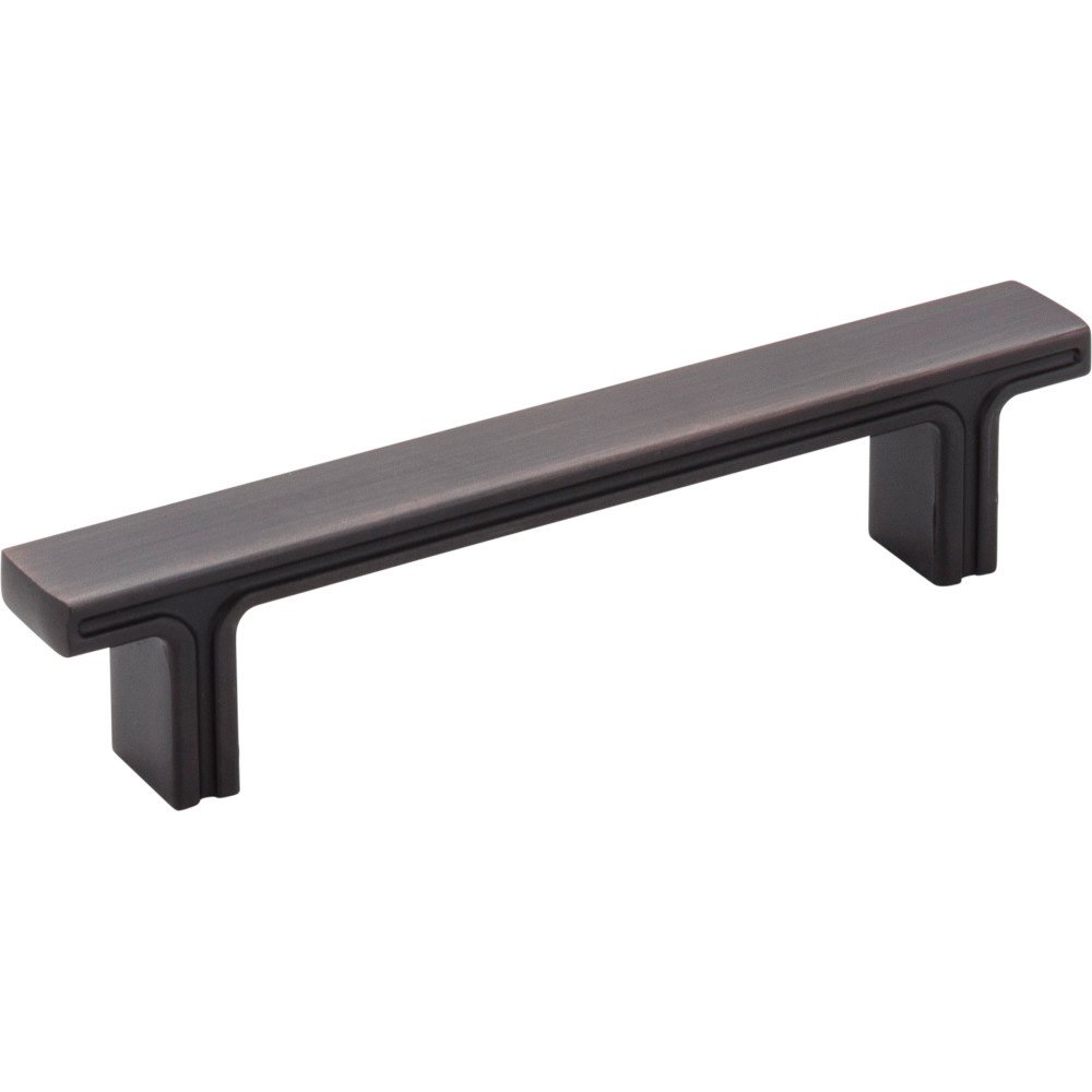 Jeffrey Alexander 5 1/8" Overall Length Rectangle Cabinet Pull in Brushed Oil Rubbed Bronze