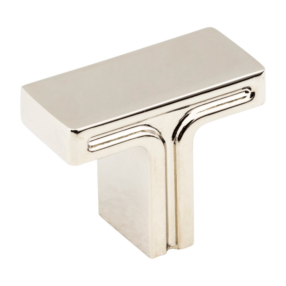 Jeffrey Alexander 1 3/8" Overall Length Rectangle Cabinet Knob in Polished Nickel
