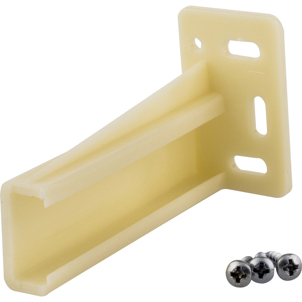 Hardware Resources Retail Rear Bracket Pack for 5000 Series Epoxy Slides in White