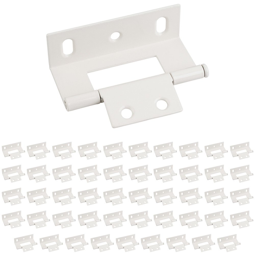 Hardware Resources (50 PACK) 3" Non Mortise Wrap Around Hinge in Almond