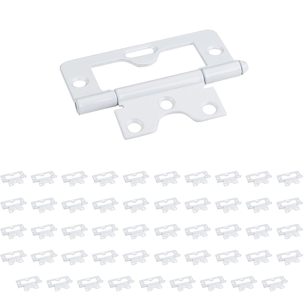 Hardware Resources (50 PACK) 3" Swaged Loose Pin Non-mortise Hinge in White