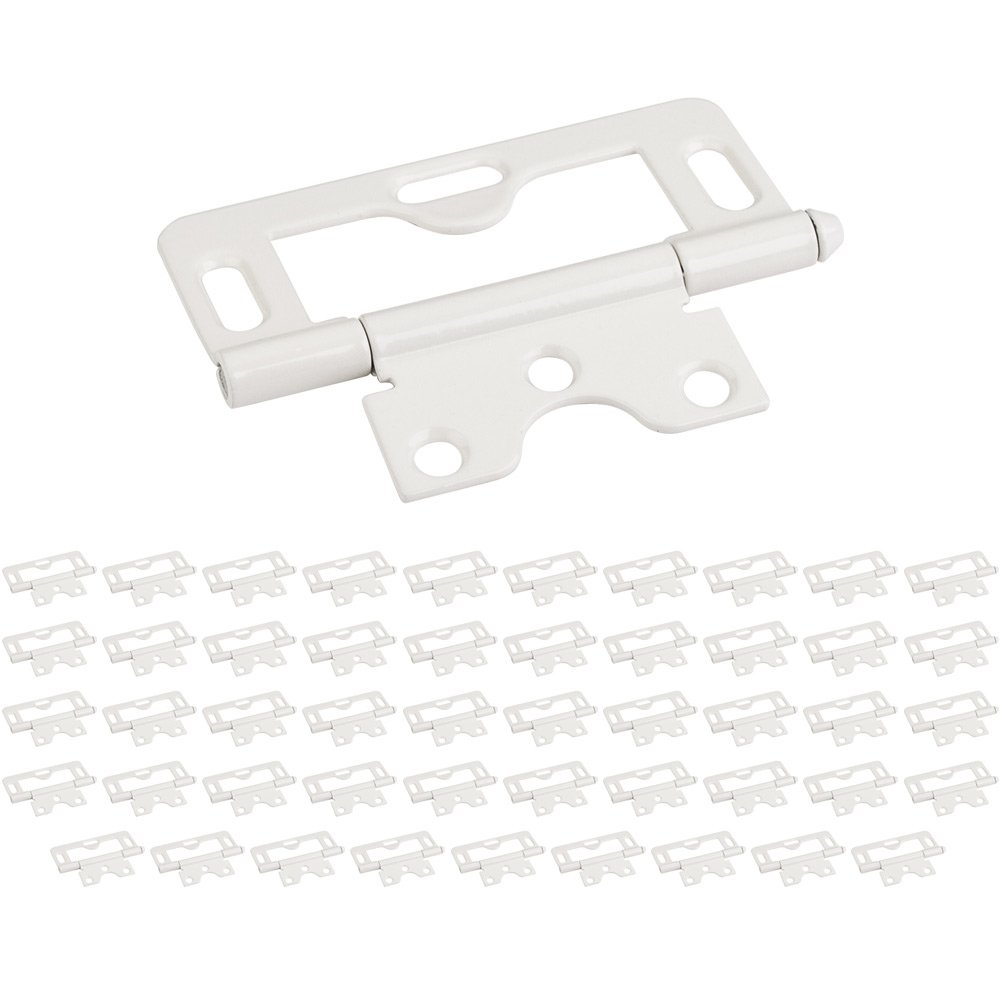 Hardware Resources (50 PACK) 3" Loose Pin Swaged Hinge Non Mortise with 3 Slots in Almond