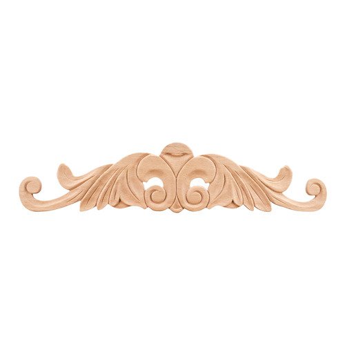 Hardware Resources 4 1/2" Acanthus Traditional Onlay in Cherry Wood