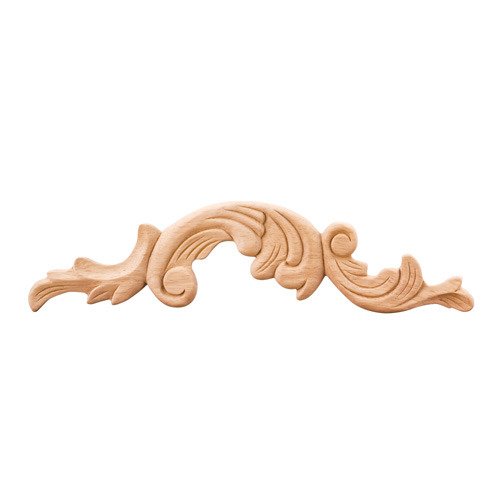 Hardware Resources 3" Left Acanthus Traditional Applique in Cherry Wood