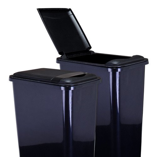 Hardware Resources Lid for 35-Quart Plastic Waste Container in Black