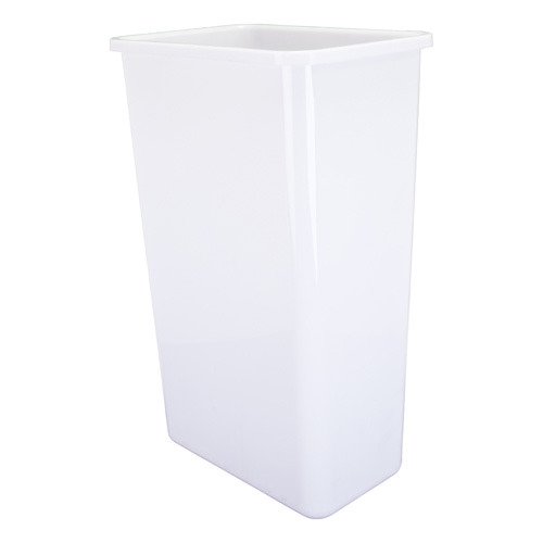 Hardware Resources 50-Quart Plastic Waste Container in White