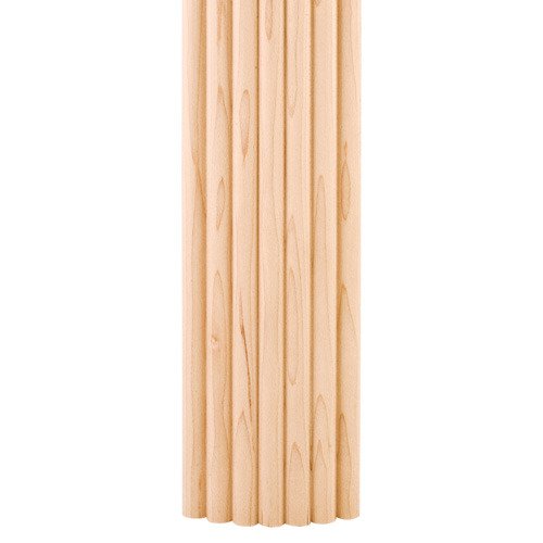 Hardware Resources 2-5/8" x 3/4" Reed Corner Moulding in Maple Wood (8 Linear Feet)
