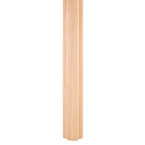 Hardware Resources 36" x 1-1/2" Column Moulding Half Round Smooth Pattern in Maple Wood