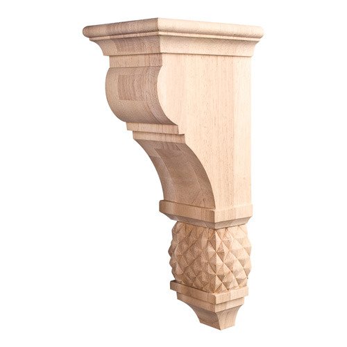 Hardware Resources 14" Diamond Colonial Corbel in Hard Maple Wood