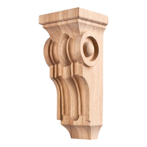 Hardware Resources 10" Romanesque Transitional Corbel in Rubberwood Wood
