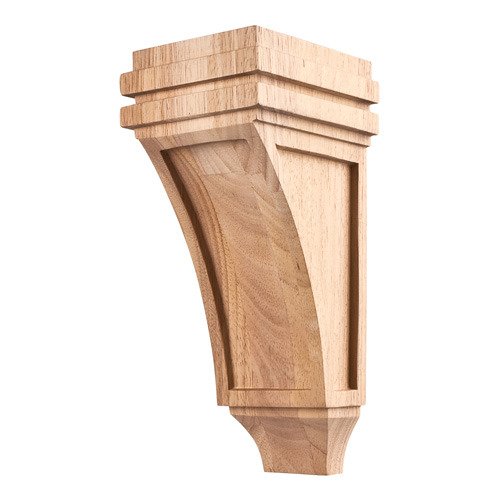 Hardware Resources 10" Mission Corbel in Rubberwood Wood