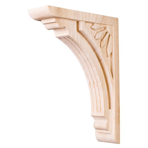 Hardware Resources 10" Art Deco Corbel in Alder Wood