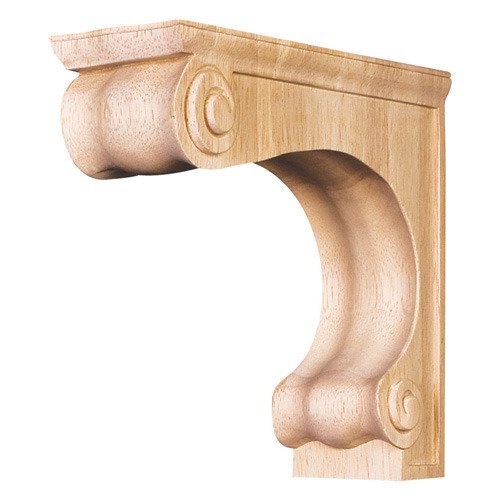 Hardware Resources 2 5/8" x 7" x 8" Traditional Corbel in Hard Maple Wood