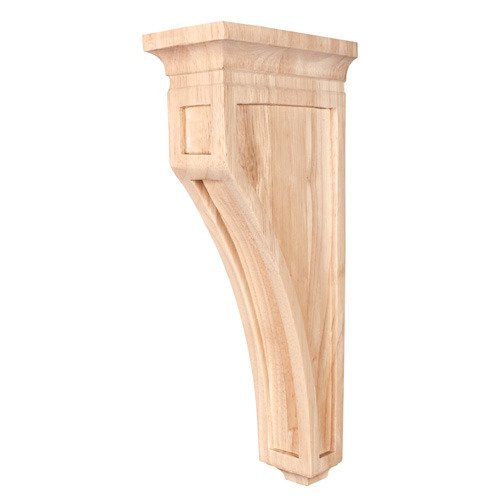 Hardware Resources 3" x 14" x 6" Mission Corbel in Rubberwood Wood