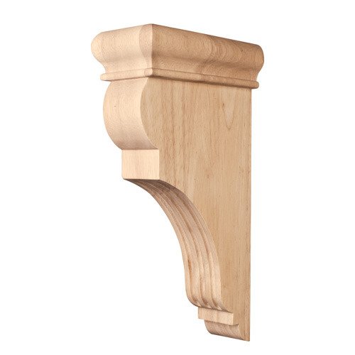 Hardware Resources Fluted Traditional Corbel in Hard Maple Wood
