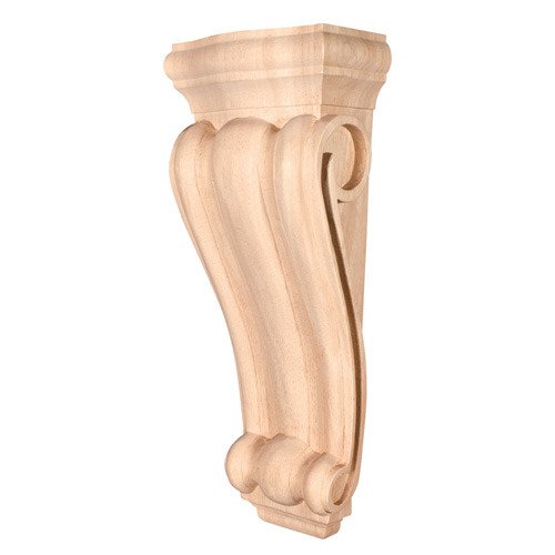 Hardware Resources 5 1/2" x 14" x 3 1/2" Traditional Corbel in Cherry Wood