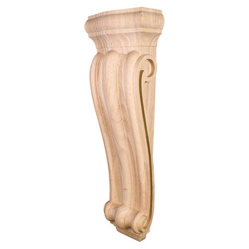 Hardware Resources 7" x 22" x 3 3/4" Traditional Corbel in Alder Wood
